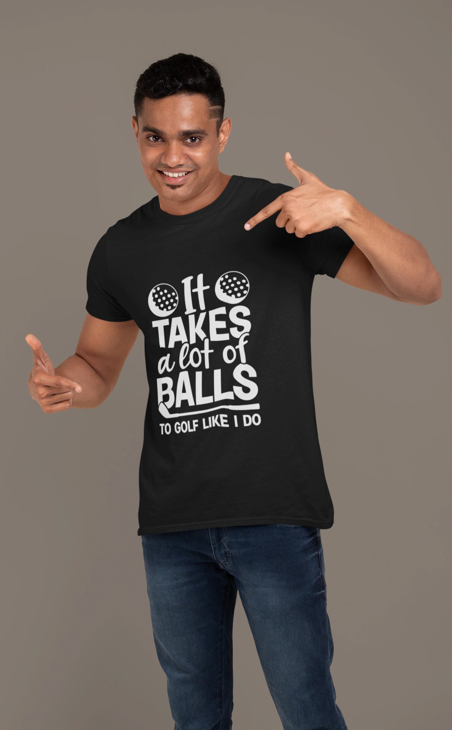 It Takes Balls – Golf T-shirt for the Bold Swinger
