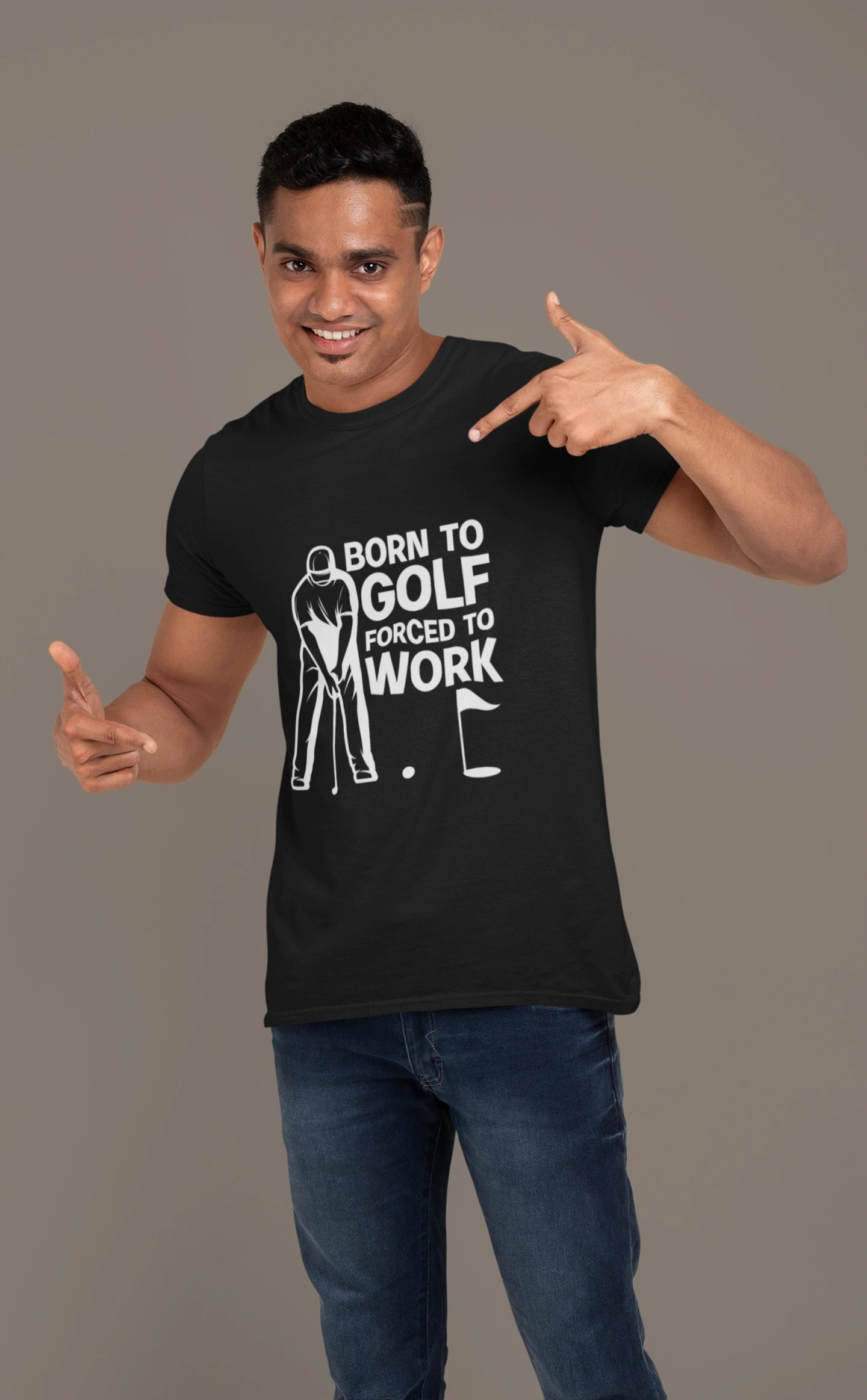 Born to Golf, Forced to Work - Golf T-shirt