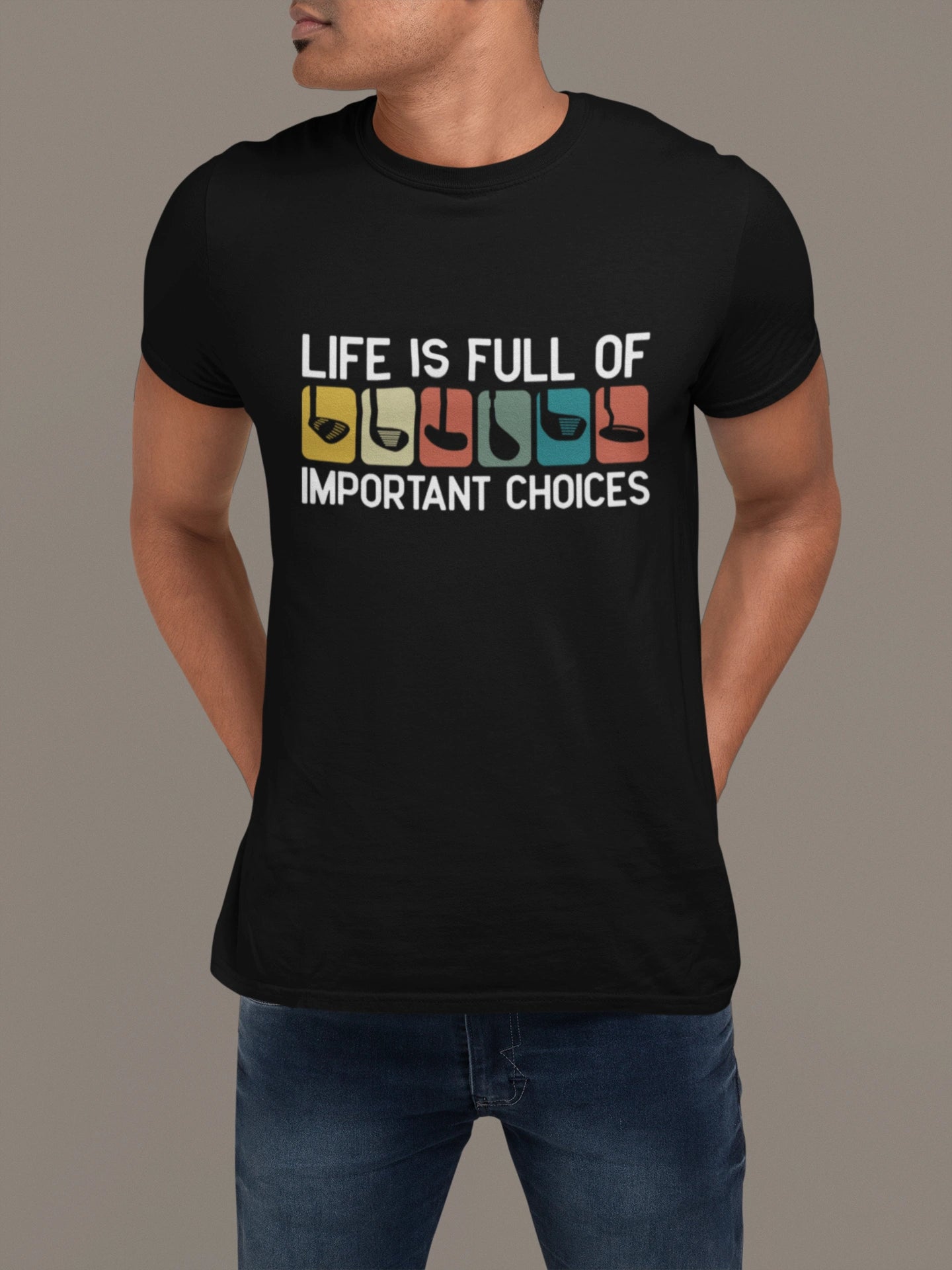 Important Choices Golf Tee – Pick Your Weapon
