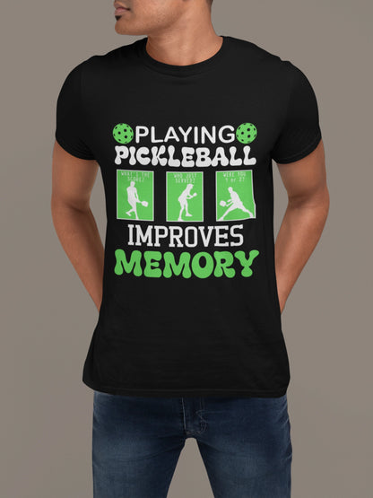 Playing Pickleball Improves Memory – Retro Funny Tee