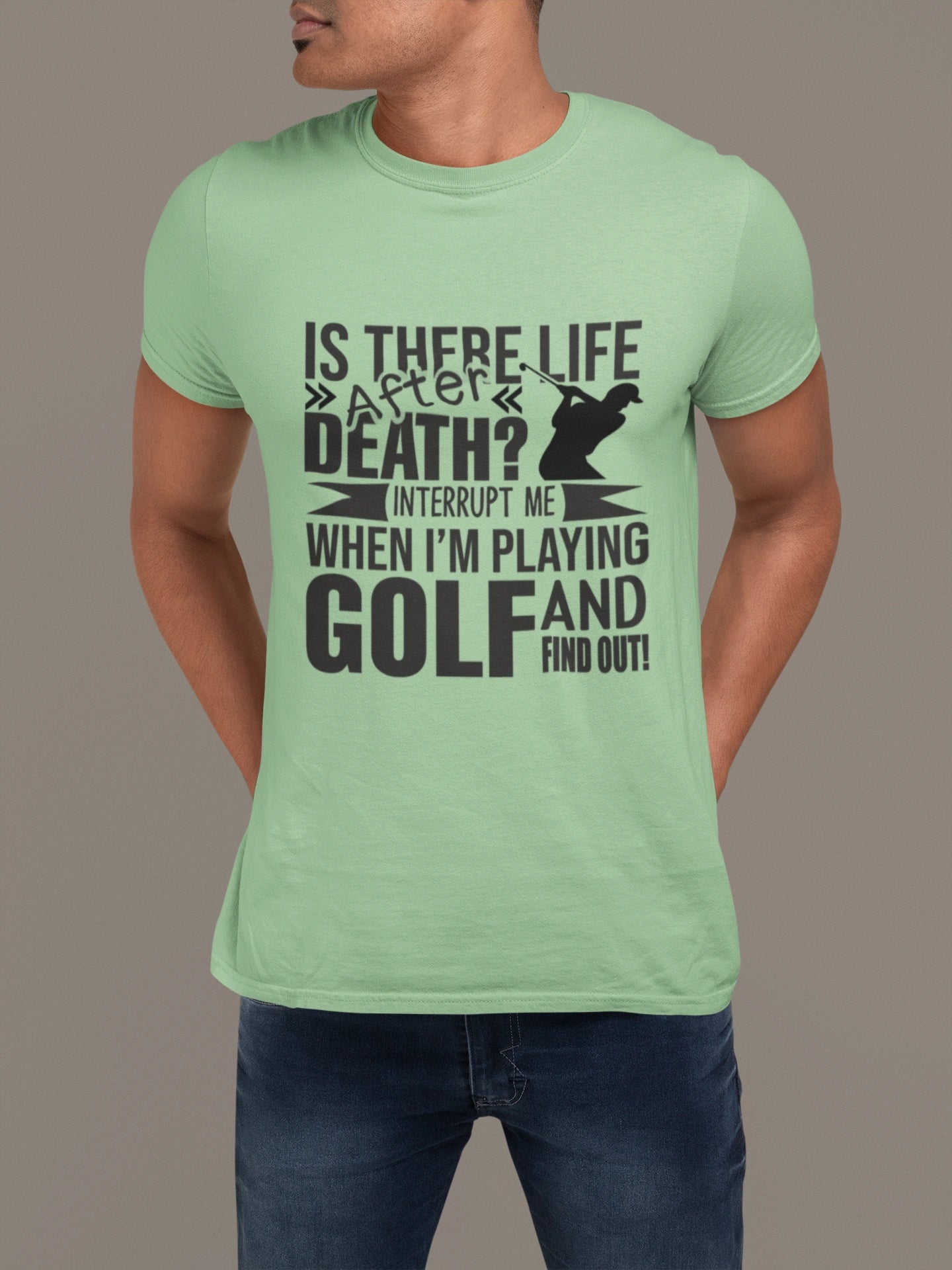 Life After Death Golf Tee – Interrupt Me and Find Out