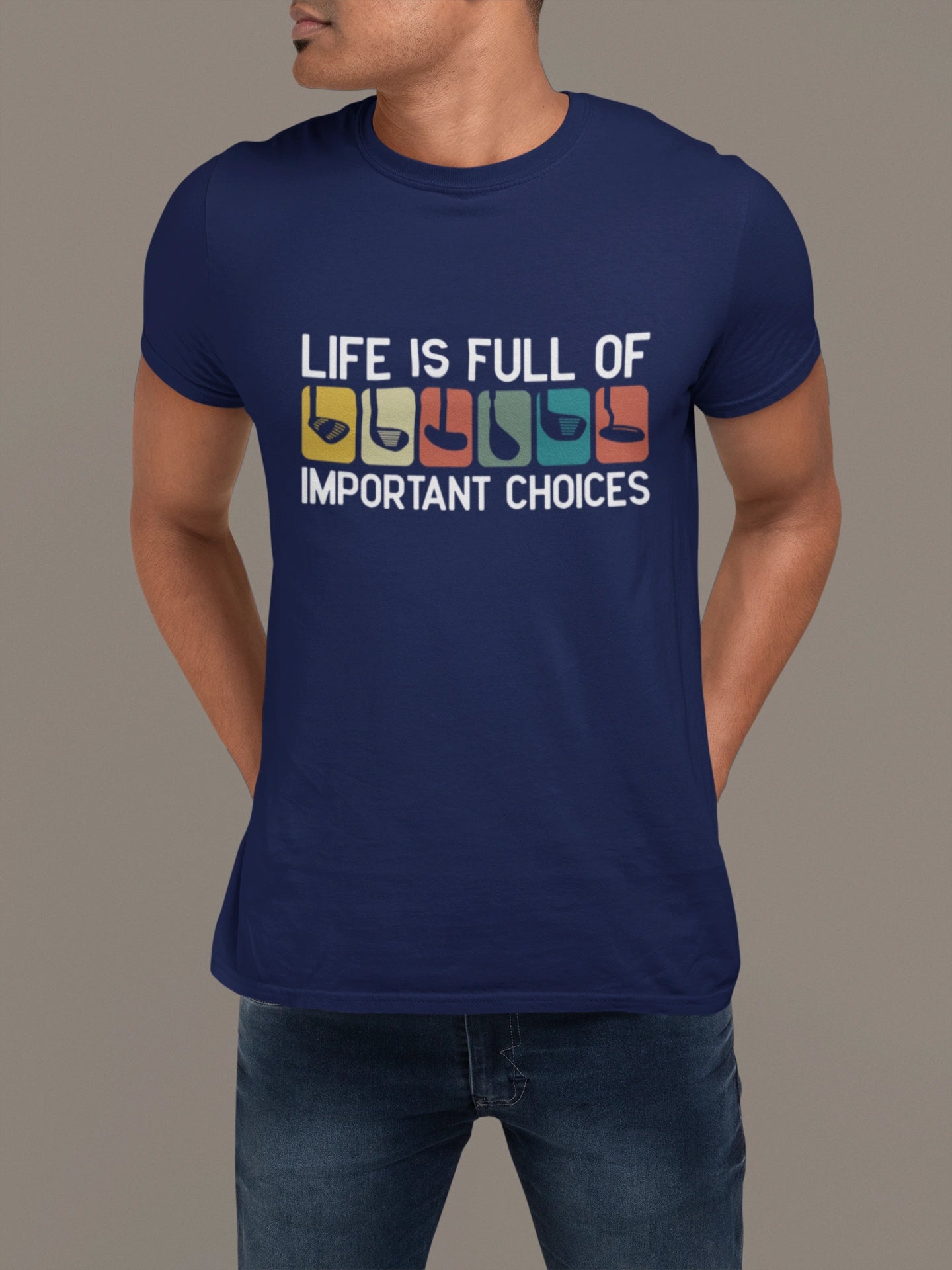 Important Choices Golf Tee – Pick Your Weapon