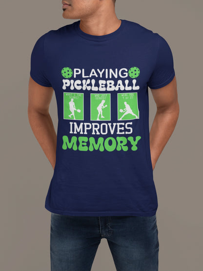 Playing Pickleball Improves Memory – Retro Funny Tee