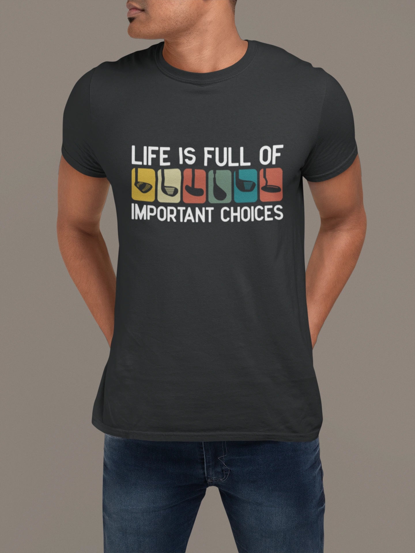 Important Choices Golf Tee – Pick Your Weapon