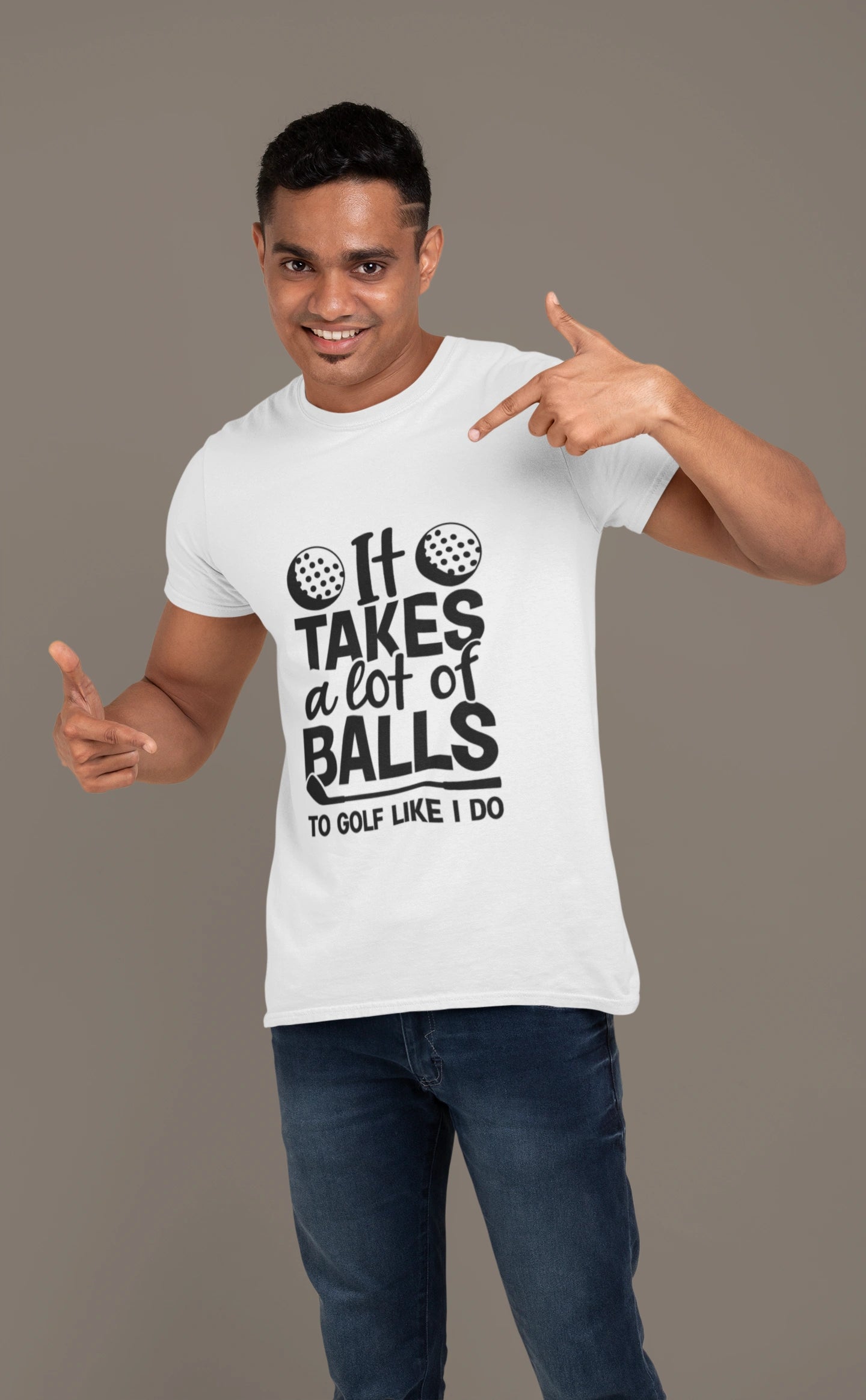 It Takes Balls – Golf T-shirt for the Bold Swinger