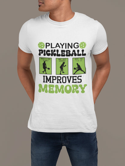 Playing Pickleball Improves Memory – Retro Funny Tee
