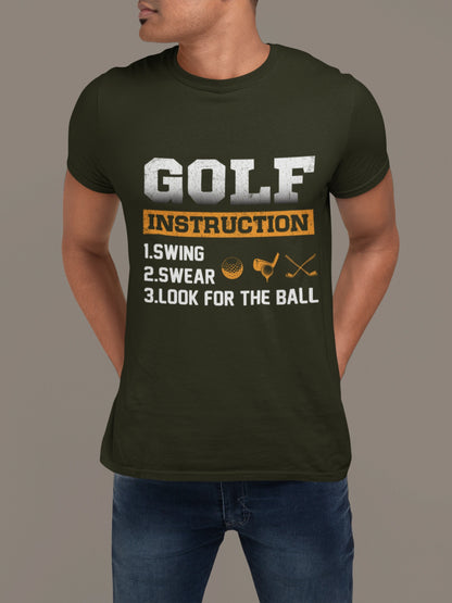 Golf Instruction Manual Tee – Swing. Swear. Look. Repeat.