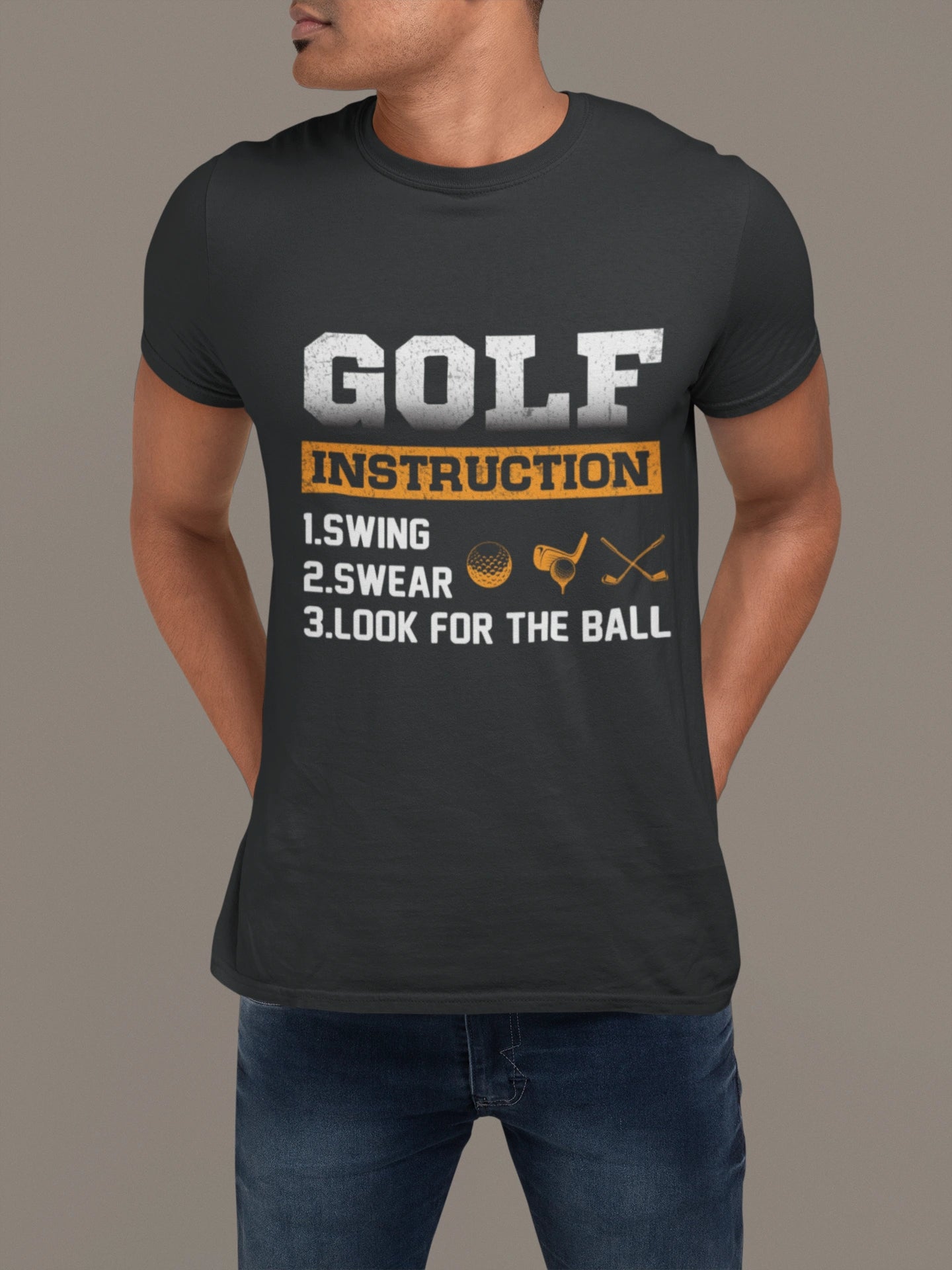 Golf Instruction Manual Tee – Swing. Swear. Look. Repeat.