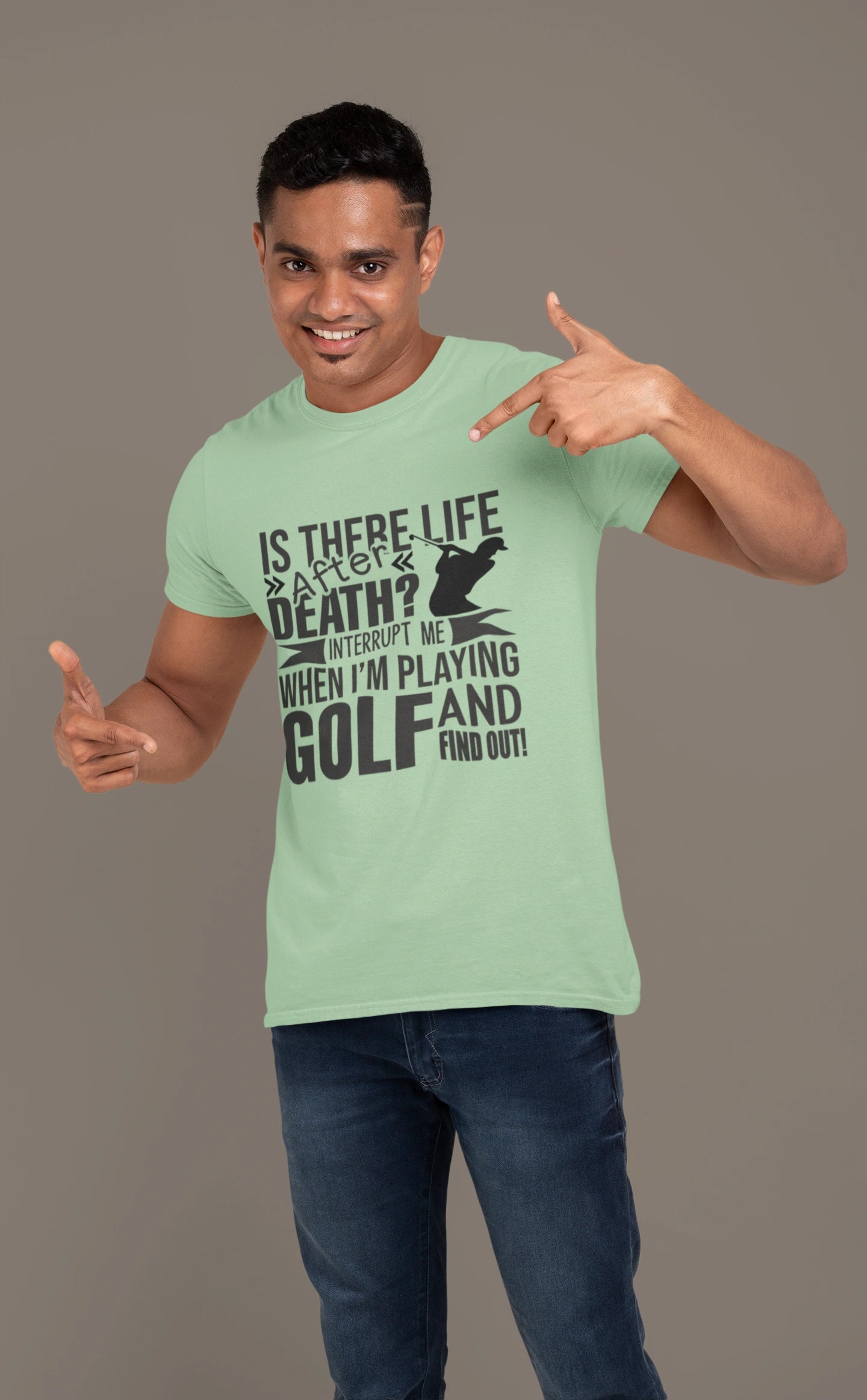 Life After Death Golf Tee – Interrupt Me and Find Out