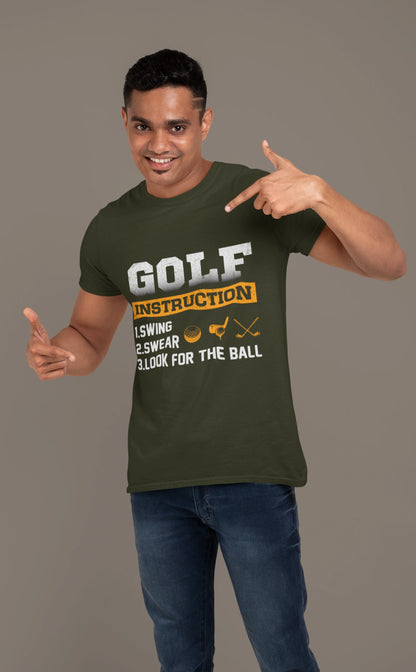 Golf Instruction Manual Tee – Swing. Swear. Look. Repeat.