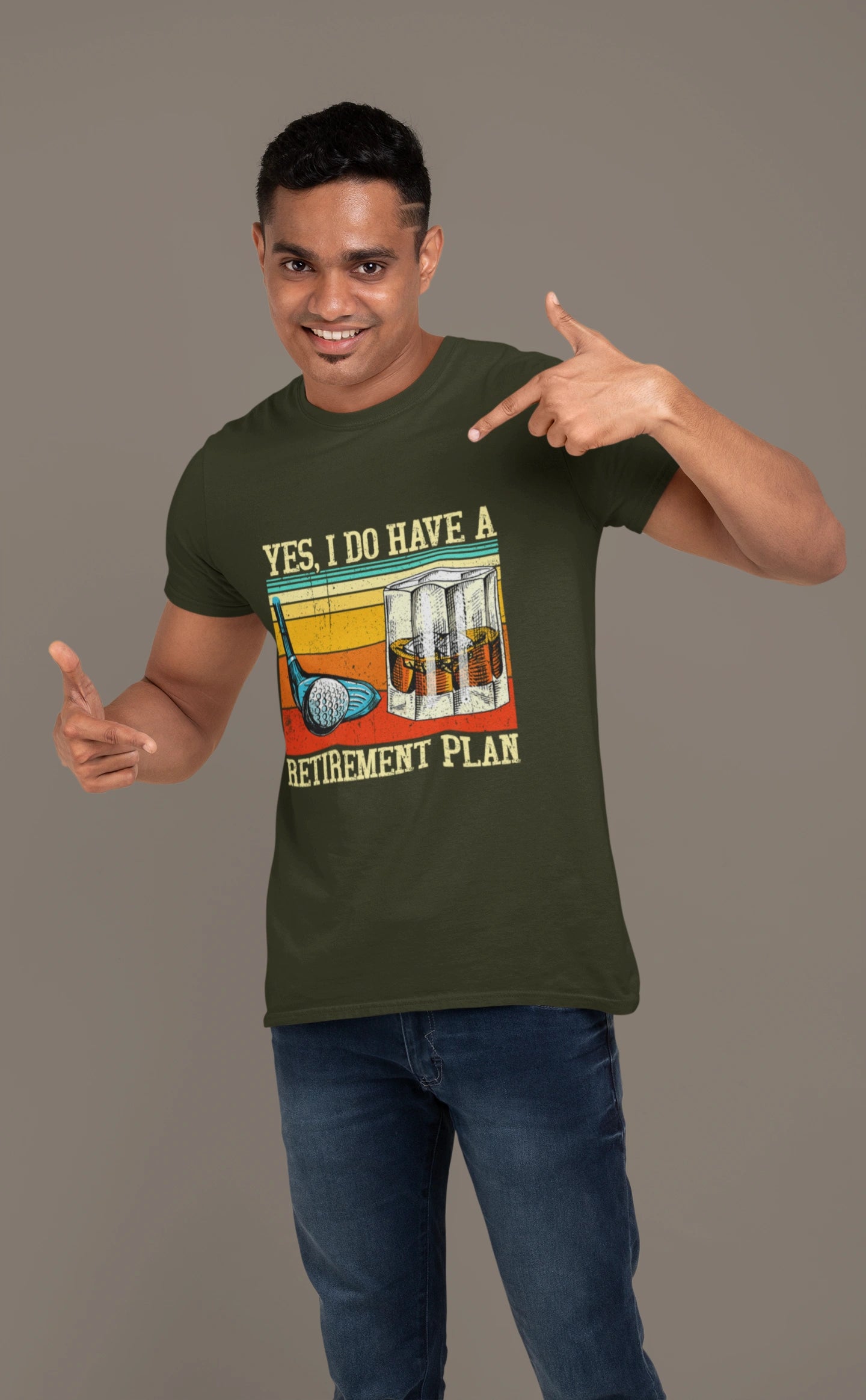 Yes, I Do Have a Retirement Plan – Golf & Whiskey T-shirt for Legends