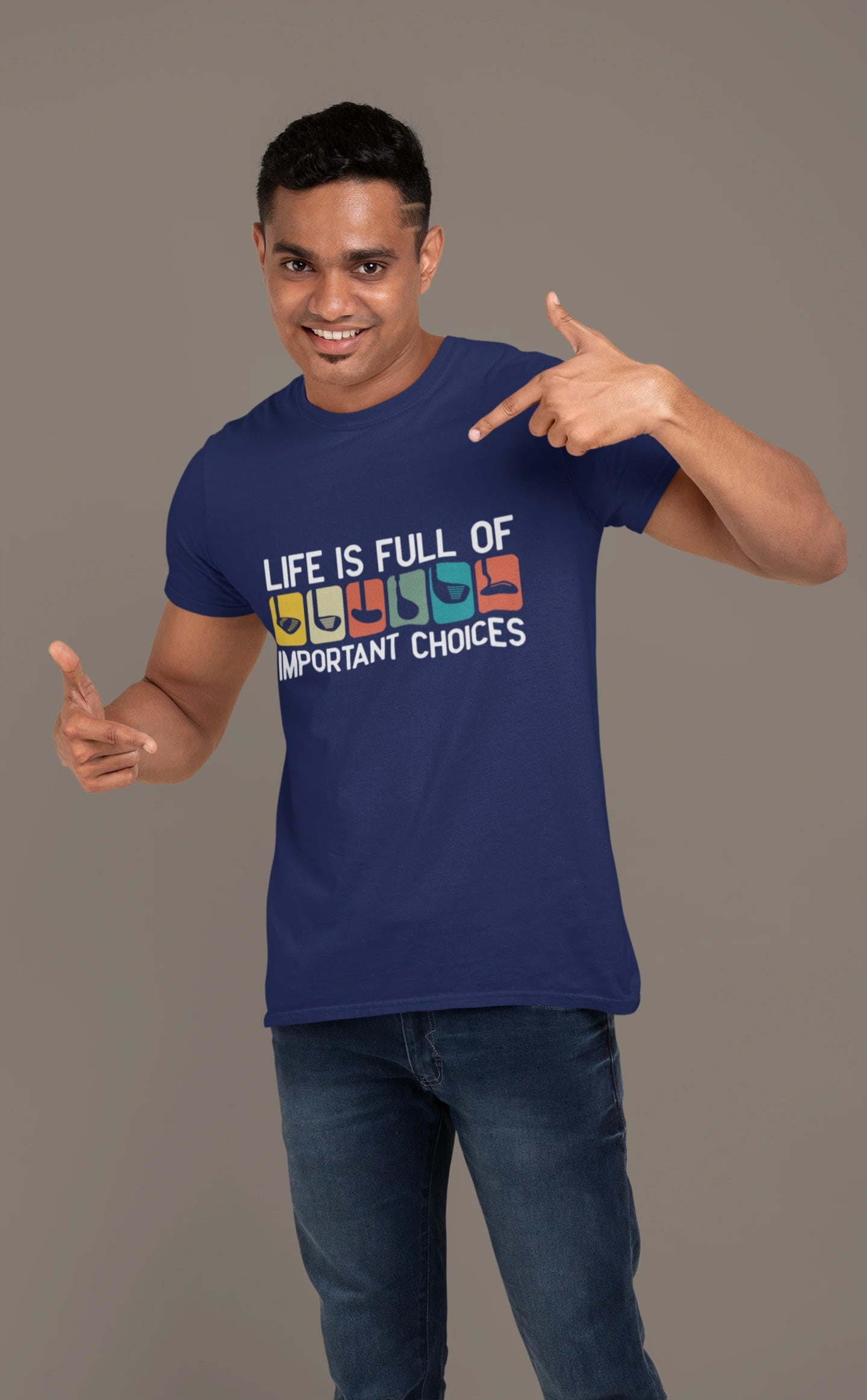 Important Choices Golf Tee – Pick Your Weapon