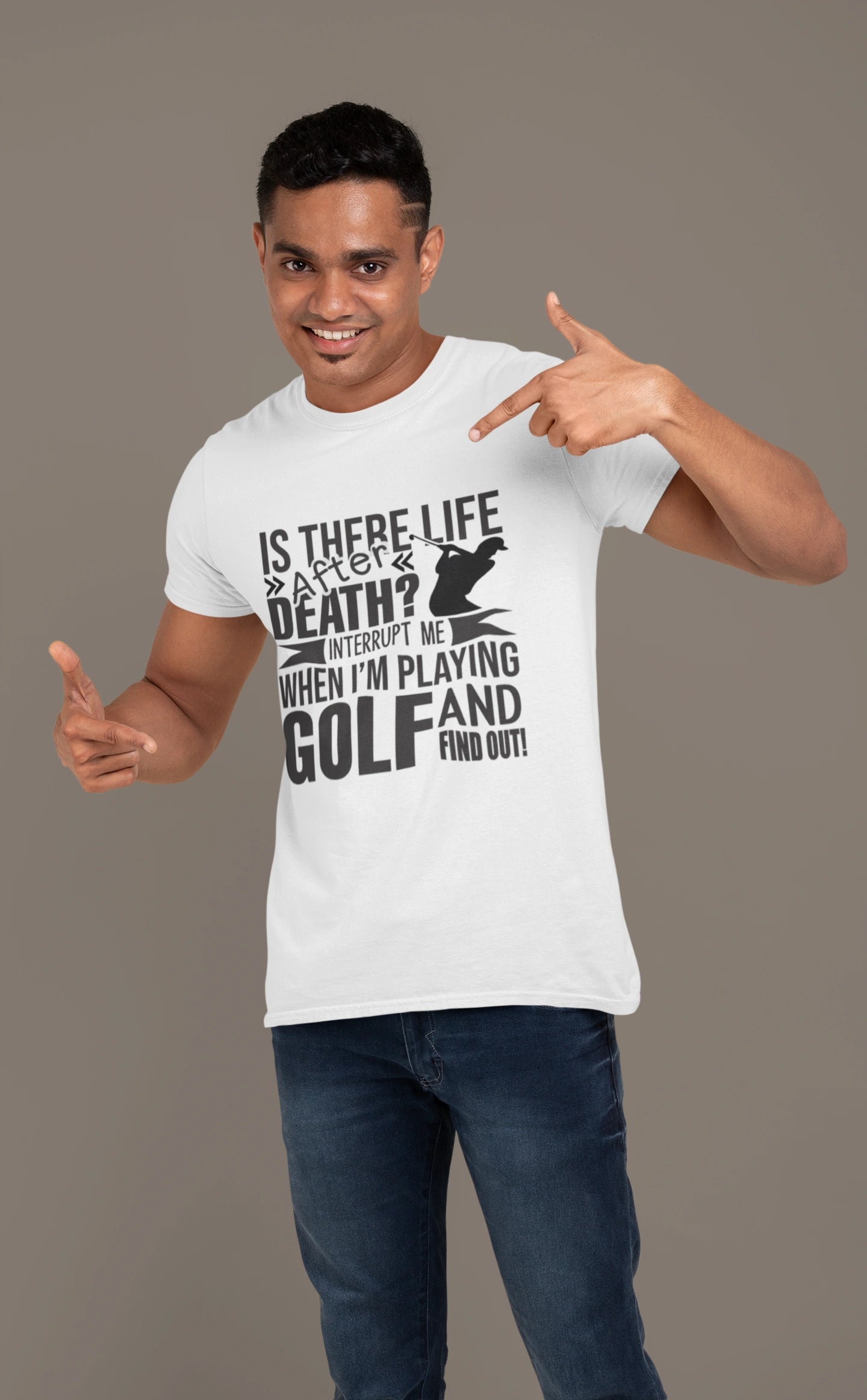 Life After Death Golf Tee – Interrupt Me and Find Out