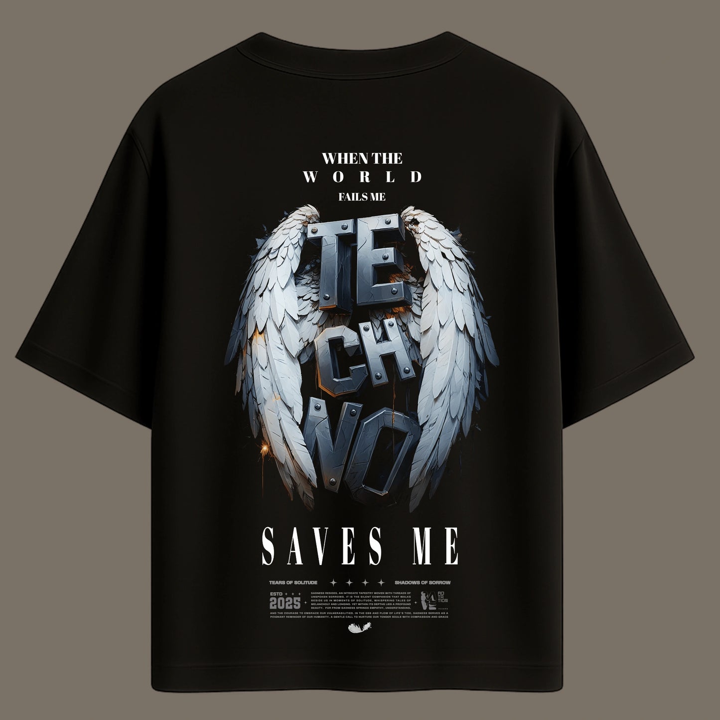 Techno Saves Me – Oversized T-Shirt