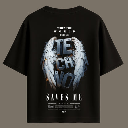 Techno Saves Me – Oversized T-Shirt