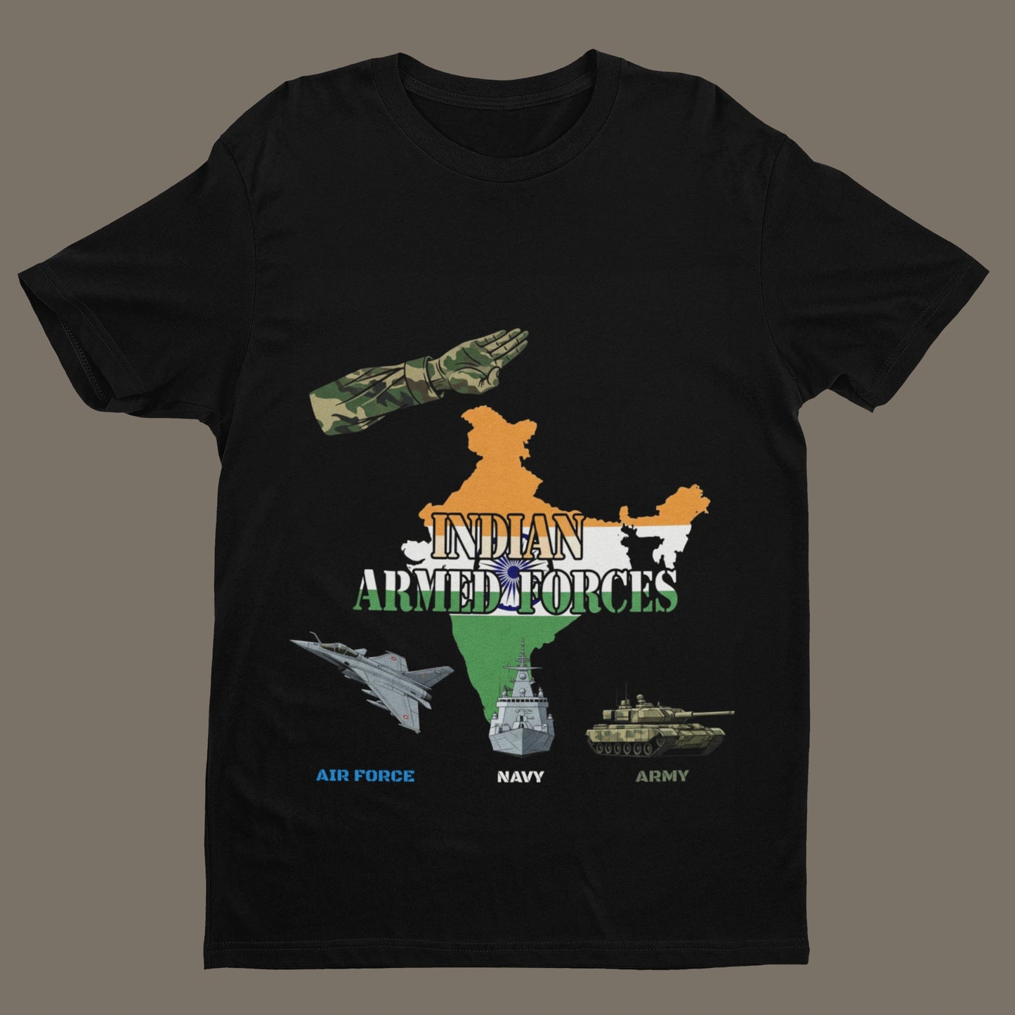 Indian Armed Forces Tribute T-Shirt – Honor. Sacrifice. Pride.