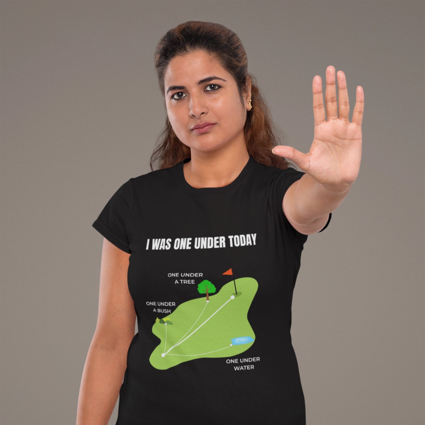 I Was One Under Today – Funny Golf T-Shirt