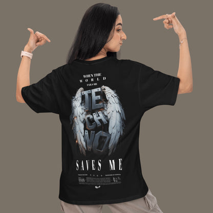 Techno Saves Me – Oversized T-Shirt