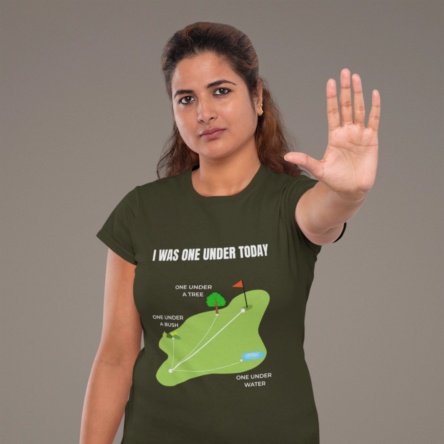 I Was One Under Today – Funny Golf T-Shirt