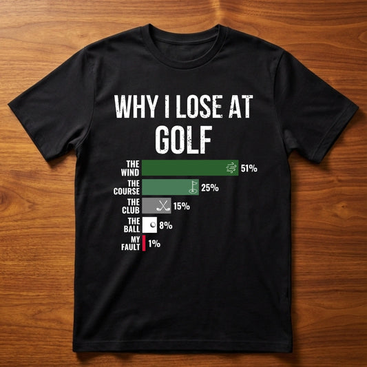Why I Lose At Golf Shirt - Funny Golf T-Shirt