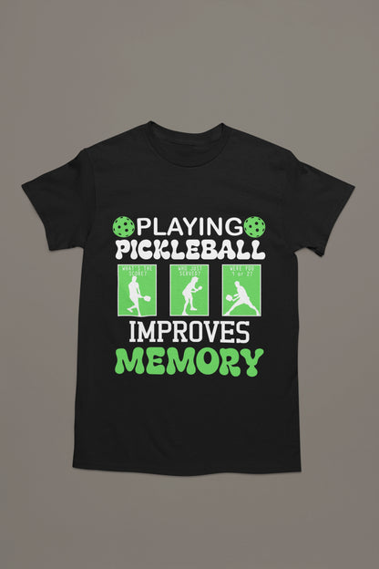 Playing Pickleball Improves Memory – Retro Funny Tee