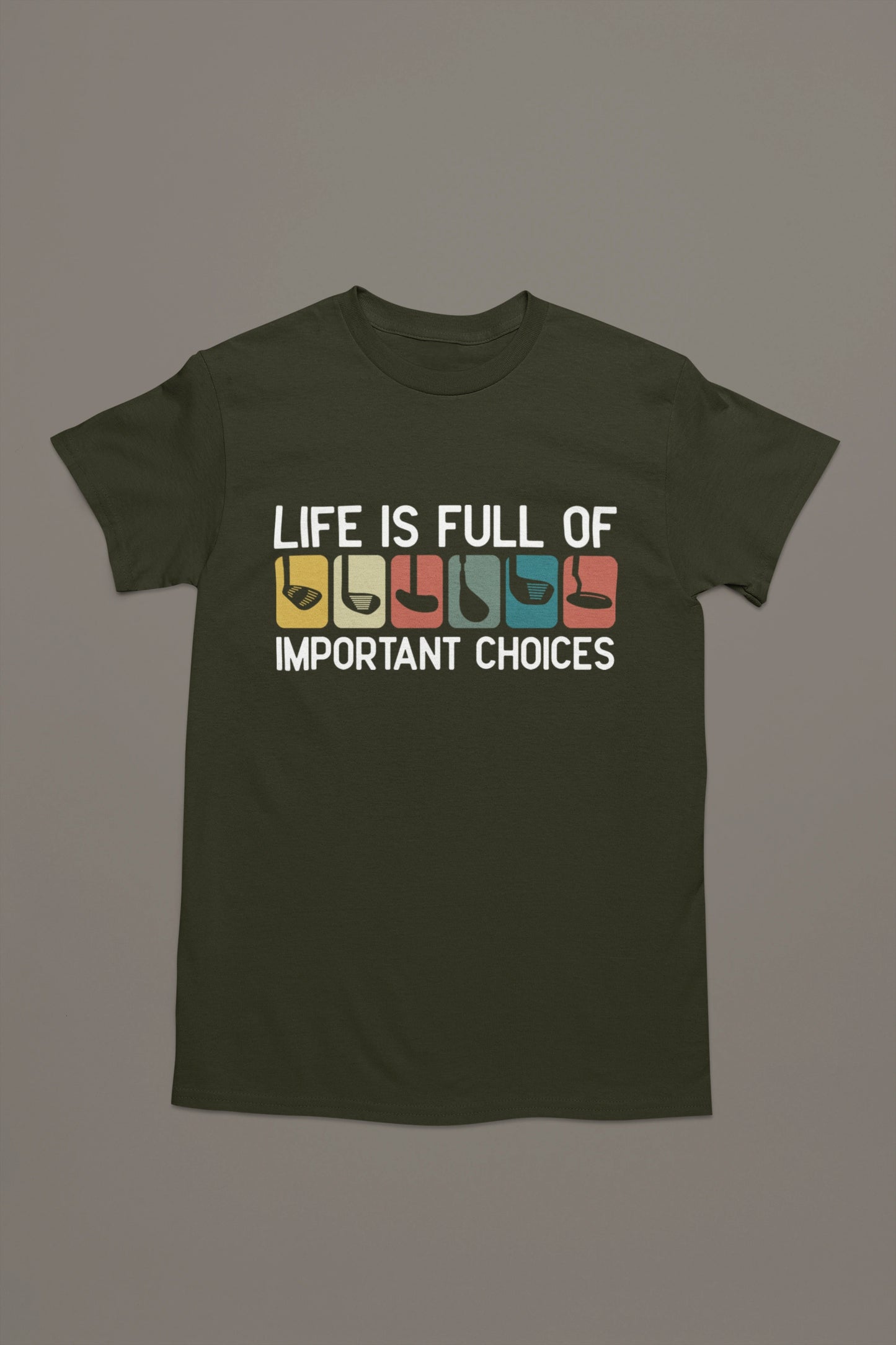Important Choices Golf Tee – Pick Your Weapon