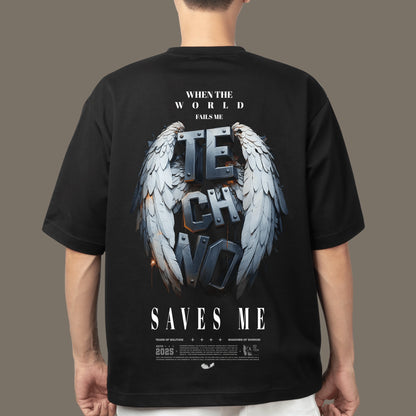 Techno Saves Me – Oversized T-Shirt