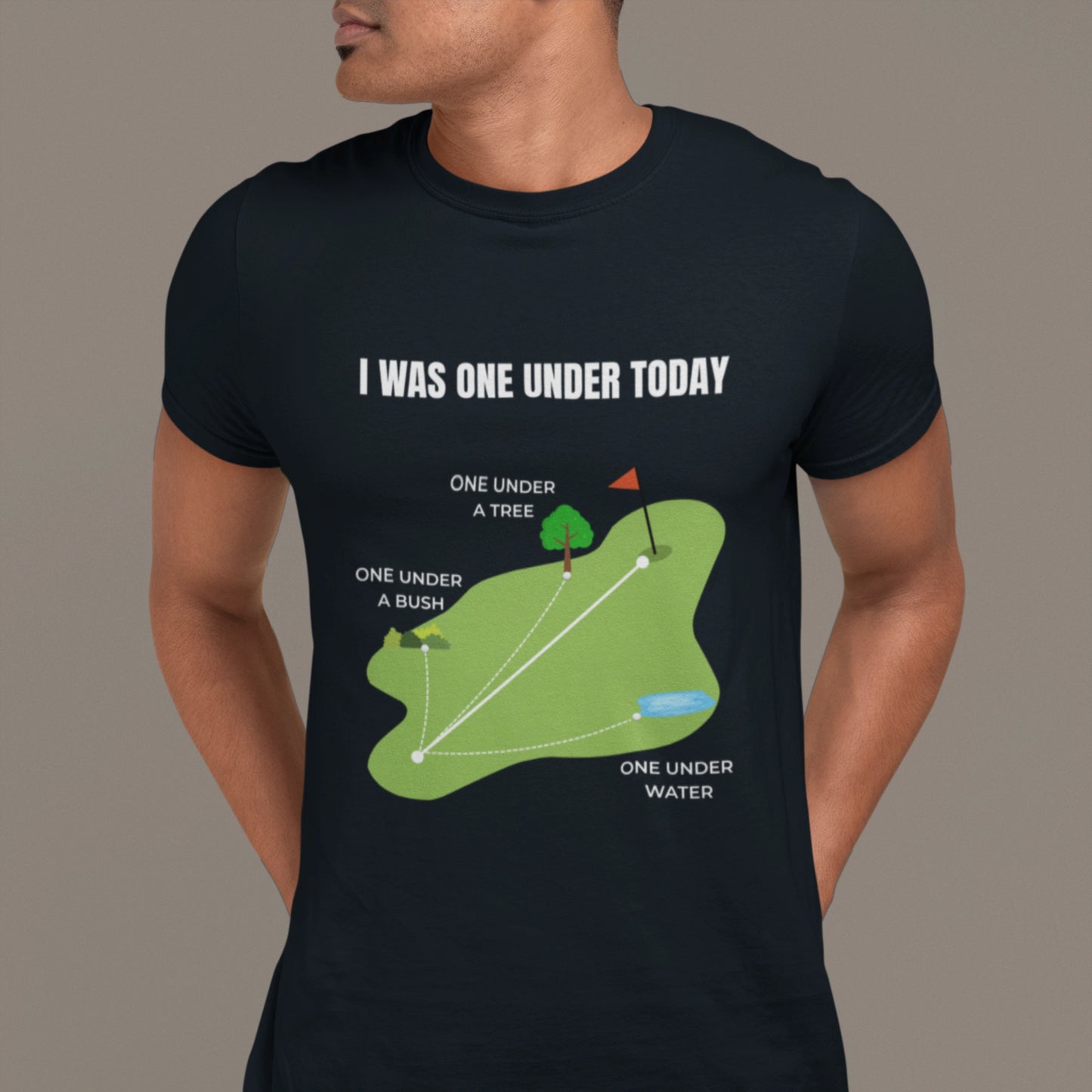 I Was One Under Today – Funny Golf T-Shirt