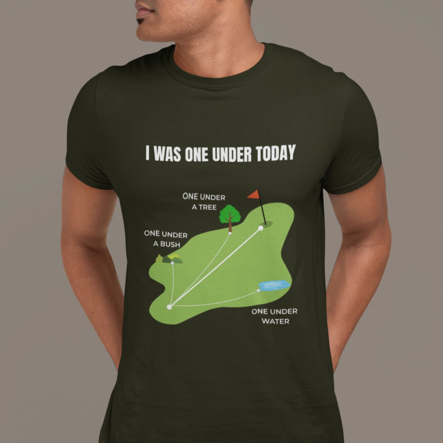 I Was One Under Today – Funny Golf T-Shirt