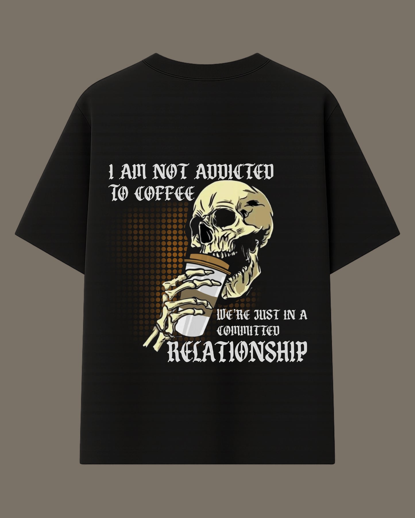 Coffee Committed Relationship Oversized T-shirt