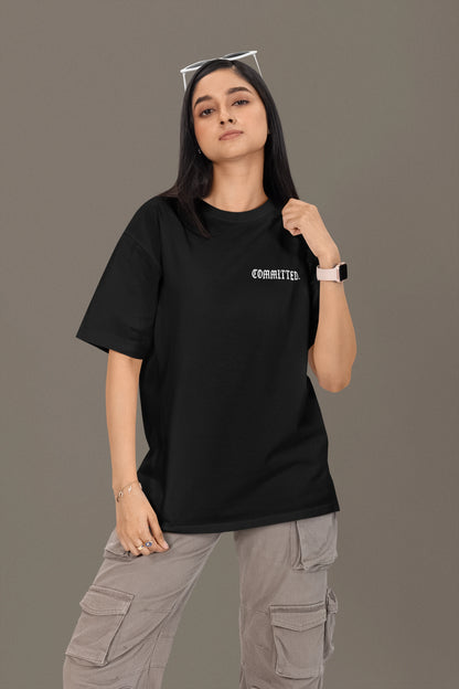 Coffee Committed Relationship Oversized T-shirt