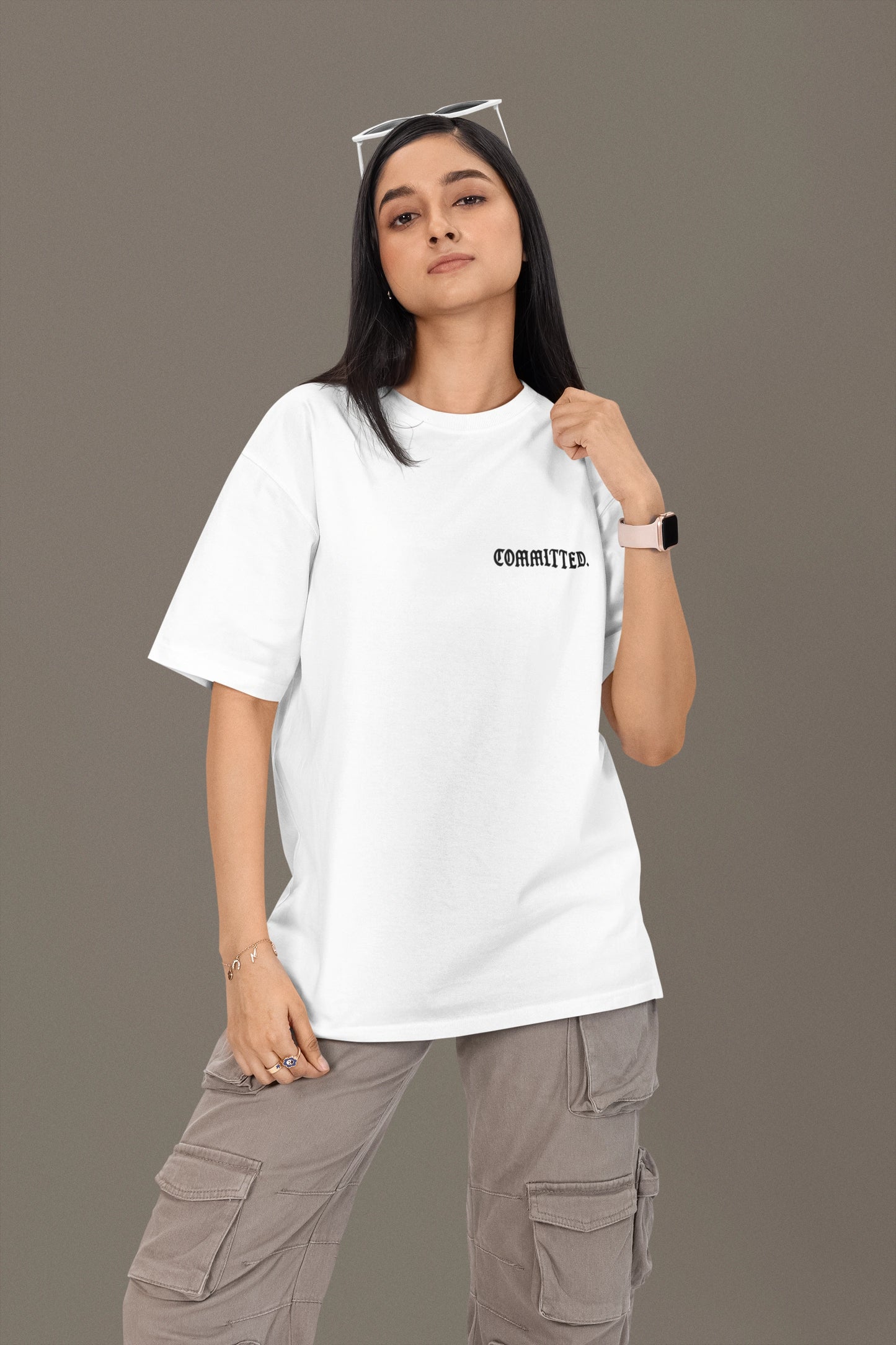 Coffee Committed Relationship Oversized T-shirt